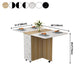 Manufactured Wood Mid-Century Modern Table Rectangle Wood Top Table with Drop Leaf Clearhalo ' dining_table' 'Dining Tables & Seating' 'Dining Tables' 'furn' 'furn_dining_table' 'Furniture' 'furniture_dining_table' 'Kitchen & Dining Furniture' 'kitchen&dining_furn' 'kitchen' 'kitchen_dining_table' 4092633