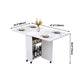 Manufactured Wood Mid-Century Modern Table Rectangle Wood Top Table with Drop Leaf Clearhalo ' dining_table' 'Dining Tables & Seating' 'Dining Tables' 'furn' 'furn_dining_table' 'Furniture' 'furniture_dining_table' 'Kitchen & Dining Furniture' 'kitchen&dining_furn' 'kitchen' 'kitchen_dining_table' 4092634