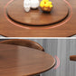 Round Pedestal Casual Dining Table Wood Color Fixed Turntable of Rubberwood Solid Wood Clearhalo ' dining_table' 'Dining Tables & Seating' 'Dining Tables' 'furn' 'furn_dining_table' 'Furniture' 'furniture_dining_table' 'Kitchen & Dining Furniture' 'kitchen&dining_furn' 'kitchen' 'kitchen_dining_table' 4092665