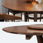 Round Pedestal Casual Dining Table Wood Color Fixed Turntable of Rubberwood Solid Wood Clearhalo ' dining_table' 'Dining Tables & Seating' 'Dining Tables' 'furn' 'furn_dining_table' 'Furniture' 'furniture_dining_table' 'Kitchen & Dining Furniture' 'kitchen&dining_furn' 'kitchen' 'kitchen_dining_table' 4092666