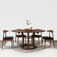 Round Pedestal Casual Dining Table Wood Color Fixed Turntable of Rubberwood Solid Wood Clearhalo ' dining_table' 'Dining Tables & Seating' 'Dining Tables' 'furn' 'furn_dining_table' 'Furniture' 'furniture_dining_table' 'Kitchen & Dining Furniture' 'kitchen&dining_furn' 'kitchen' 'kitchen_dining_table' 4092671