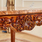 Rectangle Victorian Style Dining Table Brown Tone Fixed Table with Marble Clearhalo ' dining_table' 'Dining Tables & Seating' 'Dining Tables' 'furn' 'furn_dining_table' 'Furniture' 'furniture_dining_table' 'Kitchen & Dining Furniture' 'kitchen&dining_furn' 'kitchen' 'kitchen_dining_table' 4092698