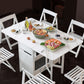 Rectangle Stone Dining Site Table Simplicity Style Drop Leaf Table for Home Clearhalo ' dining_table' 'Dining Tables & Seating' 'Dining Tables' 'furn' 'furn_dining_table' 'Furniture' 'furniture_dining_table' 'Kitchen & Dining Furniture' 'kitchen&dining_furn' 'kitchen' 'kitchen_dining_table' 4092711