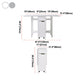 Rectangle Stone Dining Site Table Simplicity Style Drop Leaf Table for Home Clearhalo ' dining_table' 'Dining Tables & Seating' 'Dining Tables' 'furn' 'furn_dining_table' 'Furniture' 'furniture_dining_table' 'Kitchen & Dining Furniture' 'kitchen&dining_furn' 'kitchen' 'kitchen_dining_table' 4092720