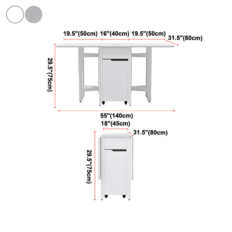 Rectangle Stone Dining Site Table Simplicity Style Drop Leaf Table for Home Clearhalo ' dining_table' 'Dining Tables & Seating' 'Dining Tables' 'furn' 'furn_dining_table' 'Furniture' 'furniture_dining_table' 'Kitchen & Dining Furniture' 'kitchen&dining_furn' 'kitchen' 'kitchen_dining_table' 4092722