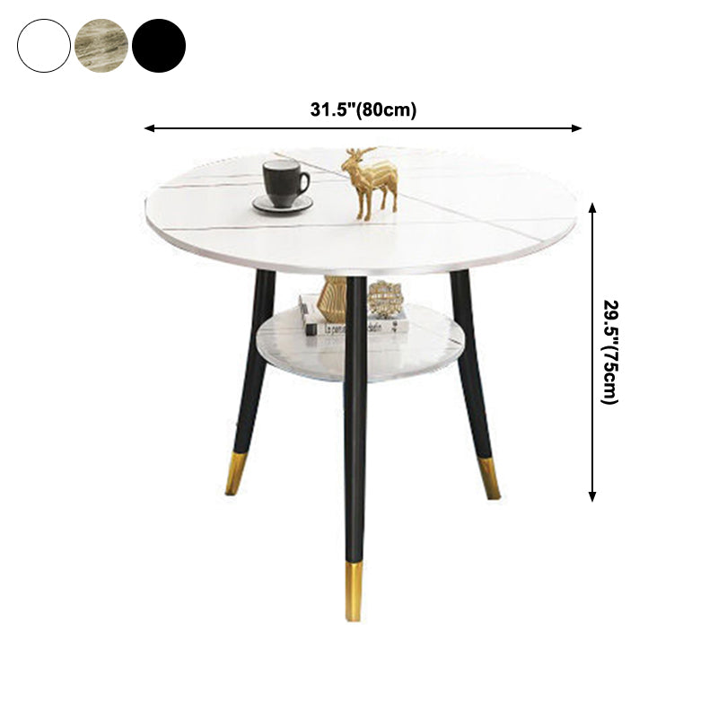 Stone Dining Table Traditional Luxury Round Dining Site Table with Tripod Base Clearhalo ' dining_table' 'Dining Tables & Seating' 'Dining Tables' 'furn' 'furn_dining_table' 'Furniture' 'furniture_dining_table' 'Kitchen & Dining Furniture' 'kitchen&dining_furn' 'kitchen' 'kitchen_dining_table' 4092753