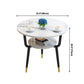 Round Dining Site Table Traditional Luxury Tripod Base Furniture for Indoor Clearhalo ' dining_table' 'Dining Tables & Seating' 'Dining Tables' 'furn' 'furn_dining_table' 'Furniture' 'furniture_dining_table' 'Kitchen & Dining Furniture' 'kitchen&dining_furn' 'kitchen' 'kitchen_dining_table' 4092779