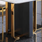 Traditional Luxury Rectangle Furniture Double Pedestal Stone Dining Table Clearhalo ' dining_table' 'Dining Tables & Seating' 'Dining Tables' 'furn' 'furn_dining_table' 'Furniture' 'furniture_dining_table' 'Kitchen & Dining Furniture' 'kitchen&dining_furn' 'kitchen' 'kitchen_dining_table' 4092790