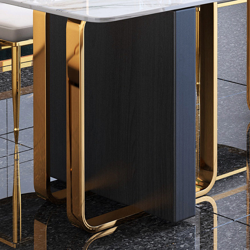 Traditional Luxury Rectangle Furniture Double Pedestal Stone Dining Table Clearhalo ' dining_table' 'Dining Tables & Seating' 'Dining Tables' 'furn' 'furn_dining_table' 'Furniture' 'furniture_dining_table' 'Kitchen & Dining Furniture' 'kitchen&dining_furn' 'kitchen' 'kitchen_dining_table' 4092790