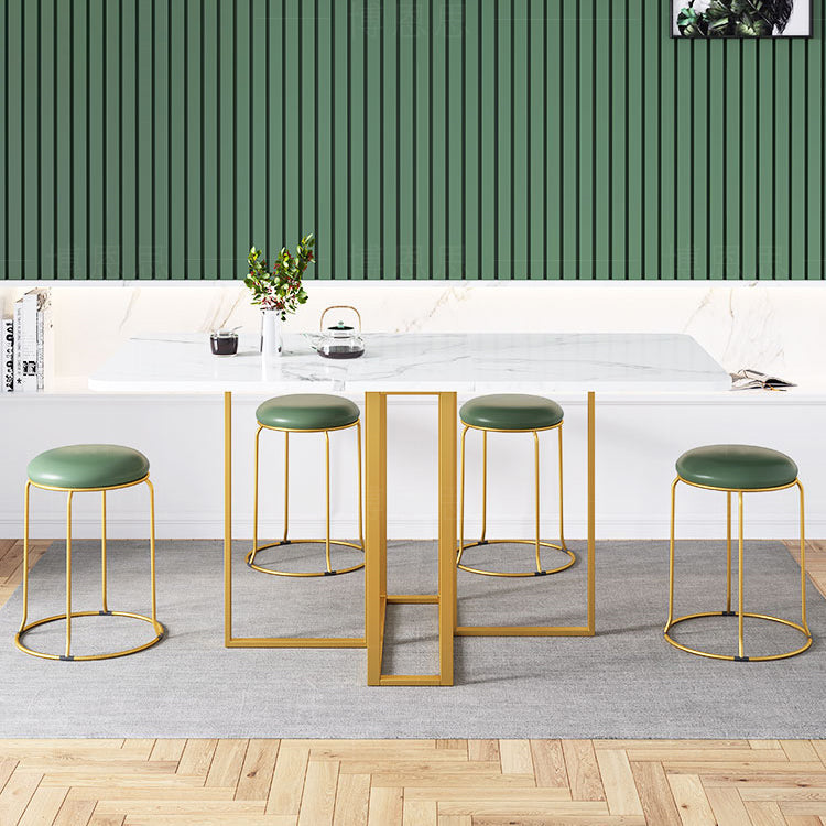 59'' Foldable Rectangle Dining Table in White Modern Extendable Table with Trestle Base Clearhalo ' dining_table' 'Dining Tables & Seating' 'Dining Tables' 'furn' 'furn_dining_table' 'Furniture' 'furniture_dining_table' 'Kitchen & Dining Furniture' 'kitchen&dining_furn' 'kitchen' 'kitchen_dining_table' 4092799