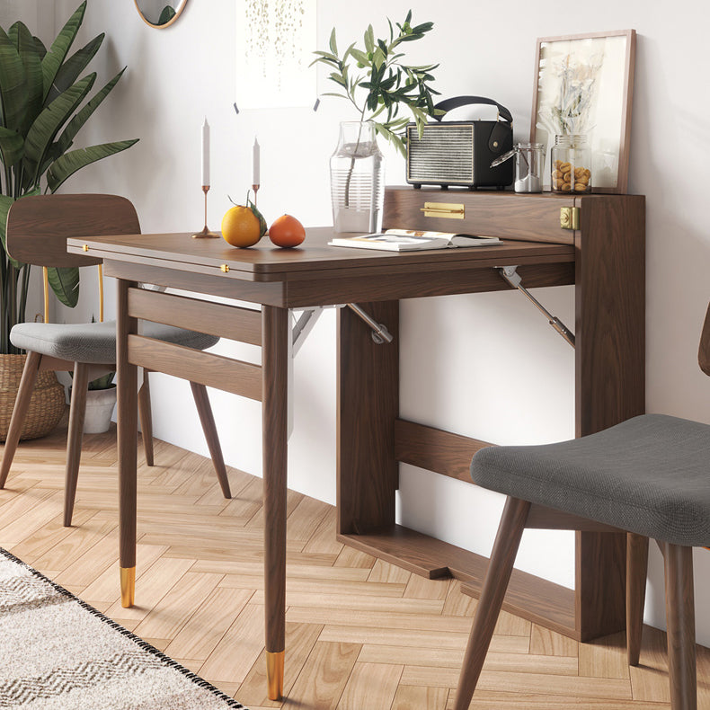 60'' Foldable Ash Wood Dining Table Medieval Modern Rectangle Table with 3 Legs Clearhalo ' dining_table' 'Dining Tables & Seating' 'Dining Tables' 'furn' 'furn_dining_table' 'Furniture' 'furniture_dining_table' 'Kitchen & Dining Furniture' 'kitchen&dining_furn' 'kitchen' 'kitchen_dining_table' 4092830