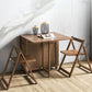 Mid-Century Modern Dining Table 51.18" Rectangle Solid Wood Drop-Leaf Dining Table Clearhalo ' dining_table' 'Dining Tables & Seating' 'Dining Tables' 'furn' 'furn_dining_table' 'Furniture' 'furniture_dining_table' 'Kitchen & Dining Furniture' 'kitchen&dining_furn' 'kitchen' 'kitchen_dining_table' 4092881