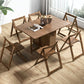 Mid-Century Modern Dining Table 51.18" Rectangle Solid Wood Drop-Leaf Dining Table Clearhalo ' dining_table' 'Dining Tables & Seating' 'Dining Tables' 'furn' 'furn_dining_table' 'Furniture' 'furniture_dining_table' 'Kitchen & Dining Furniture' 'kitchen&dining_furn' 'kitchen' 'kitchen_dining_table' 4092888
