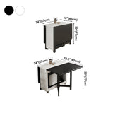 Mid-Century Modern Dining Table Rectangle Rubberwood Drop-Leaf Dining Table for Home Use Clearhalo ' dining_table' 'Dining Tables & Seating' 'Dining Tables' 'furn' 'furn_dining_table' 'Furniture' 'furniture_dining_table' 'Kitchen & Dining Furniture' 'kitchen&dining_furn' 'kitchen' 'kitchen_dining_table' 4092897