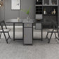 Rectangle Mid-Century Modern Dining Table Drop-Leaf Table with Ash Solid Wood Base,59"L x 29.1"H Clearhalo ' dining_table' 'Dining Tables & Seating' 'Dining Tables' 'furn' 'furn_dining_table' 'Furniture' 'furniture_dining_table' 'Kitchen & Dining Furniture' 'kitchen&dining_furn' 'kitchen' 'kitchen_dining_table' 4092901