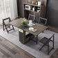 Rectangle Mid-Century Modern Dining Table Wood Base Table for Home Kitchen Dinner Clearhalo ' dining_table' 'Dining Tables & Seating' 'Dining Tables' 'furn' 'furn_dining_table' 'Furniture' 'furniture_dining_table' 'Kitchen & Dining Furniture' 'kitchen&dining_furn' 'kitchen' 'kitchen_dining_table' 4092912