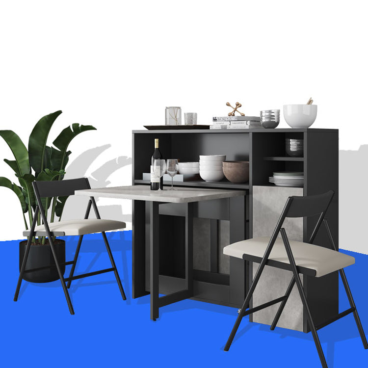 Contemporary Style Folding Dining Table Rectangle Table for Home Clearhalo ' dining_table' 'Dining Tables & Seating' 'Dining Tables' 'furn' 'furn_dining_table' 'Furniture' 'furniture_dining_table' 'Kitchen & Dining Furniture' 'kitchen&dining_furn' 'kitchen' 'kitchen_dining_table' 4092928