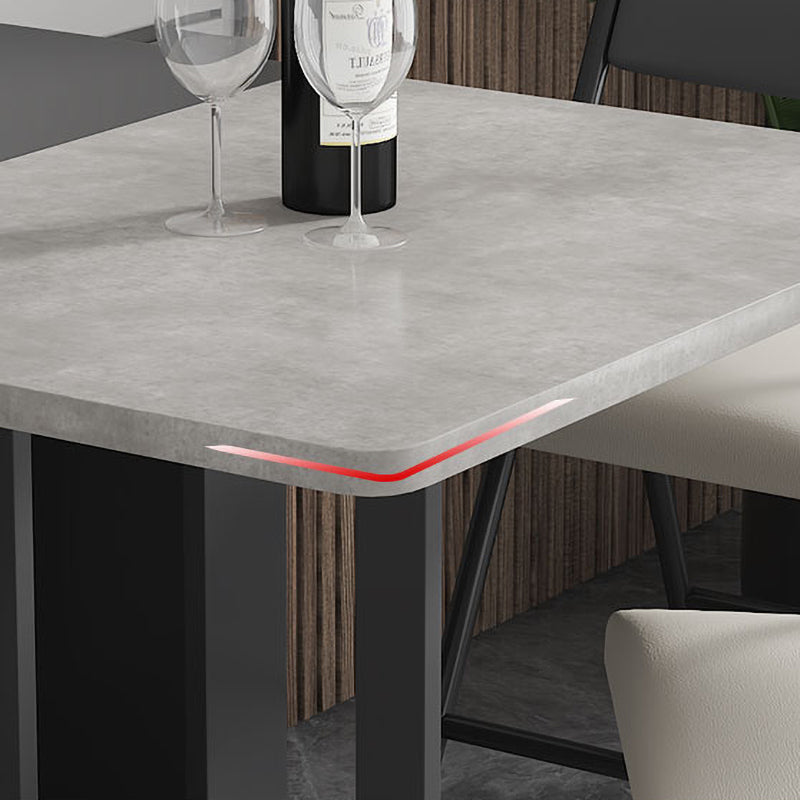Contemporary Style Folding Dining Table Rectangle Table for Home Clearhalo ' dining_table' 'Dining Tables & Seating' 'Dining Tables' 'furn' 'furn_dining_table' 'Furniture' 'furniture_dining_table' 'Kitchen & Dining Furniture' 'kitchen&dining_furn' 'kitchen' 'kitchen_dining_table' 4092932