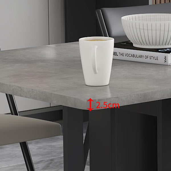 Contemporary Style Folding Dining Table Rectangle Table for Home Clearhalo ' dining_table' 'Dining Tables & Seating' 'Dining Tables' 'furn' 'furn_dining_table' 'Furniture' 'furniture_dining_table' 'Kitchen & Dining Furniture' 'kitchen&dining_furn' 'kitchen' 'kitchen_dining_table' 4092933
