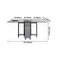 Contemporary Style Folding Dining Table Rectangle Table for Home Clearhalo ' dining_table' 'Dining Tables & Seating' 'Dining Tables' 'furn' 'furn_dining_table' 'Furniture' 'furniture_dining_table' 'Kitchen & Dining Furniture' 'kitchen&dining_furn' 'kitchen' 'kitchen_dining_table' 4092936