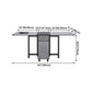 Contemporary Style Folding Dining Table Rectangle Table for Home Clearhalo ' dining_table' 'Dining Tables & Seating' 'Dining Tables' 'furn' 'furn_dining_table' 'Furniture' 'furniture_dining_table' 'Kitchen & Dining Furniture' 'kitchen&dining_furn' 'kitchen' 'kitchen_dining_table' 4092937