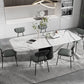 Minimalist Style Upholstered Armless Dining Chairs Open Back Dining Side Chairs Clearhalo ' kitchen&dining_furn' 'Dining Chairs' 'Dining Tables & Seating' 'dining_chair' 'furn' 'furn_dining_chair' 'Furniture' 'furniture_dining_chair' 'Kitchen & Dining Furniture' 'kitchen' 4096141