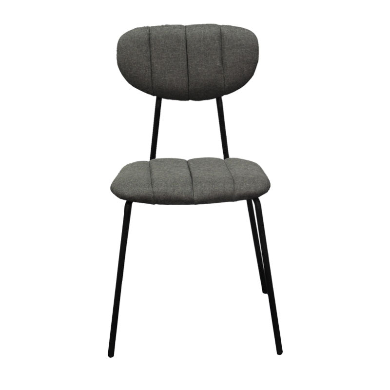 Minimalist Style Upholstered Armless Dining Chairs Open Back Dining Side Chairs Silver Gray 1 Piece Clearhalo ' kitchen&dining_furn' 'Dining Chairs' 'Dining Tables & Seating' 'dining_chair' 'furn' 'furn_dining_chair' 'Furniture' 'furniture_dining_chair' 'Kitchen & Dining Furniture' 'kitchen' 4096142