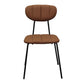 Minimalist Style Upholstered Armless Dining Chairs Open Back Dining Side Chairs Coffee 1 Piece Clearhalo ' kitchen&dining_furn' 'Dining Chairs' 'Dining Tables & Seating' 'dining_chair' 'furn' 'furn_dining_chair' 'Furniture' 'furniture_dining_chair' 'Kitchen & Dining Furniture' 'kitchen' 4096145