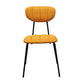 Minimalist Style Upholstered Armless Dining Chairs Open Back Dining Side Chairs Orange 1 Piece Clearhalo ' kitchen&dining_furn' 'Dining Chairs' 'Dining Tables & Seating' 'dining_chair' 'furn' 'furn_dining_chair' 'Furniture' 'furniture_dining_chair' 'Kitchen & Dining Furniture' 'kitchen' 4096154