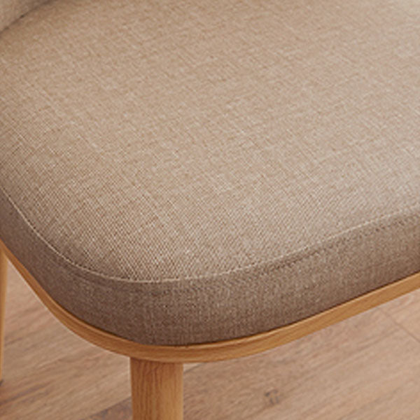 Modern Indoor-Outdoor Dining Chair Metal Armless Cushioned Solid Back Chair Clearhalo ' kitchen&dining_furn' 'Dining Chairs' 'Dining Tables & Seating' 'dining_chair' 'furn' 'furn_dining_chair' 'Furniture' 'furniture_dining_chair' 'Kitchen & Dining Furniture' 'kitchen' 4096168