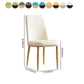 Modern Indoor-Outdoor Dining Chair Metal Armless Cushioned Solid Back Chair Clearhalo ' kitchen&dining_furn' 'Dining Chairs' 'Dining Tables & Seating' 'dining_chair' 'furn' 'furn_dining_chair' 'Furniture' 'furniture_dining_chair' 'Kitchen & Dining Furniture' 'kitchen' 4096201
