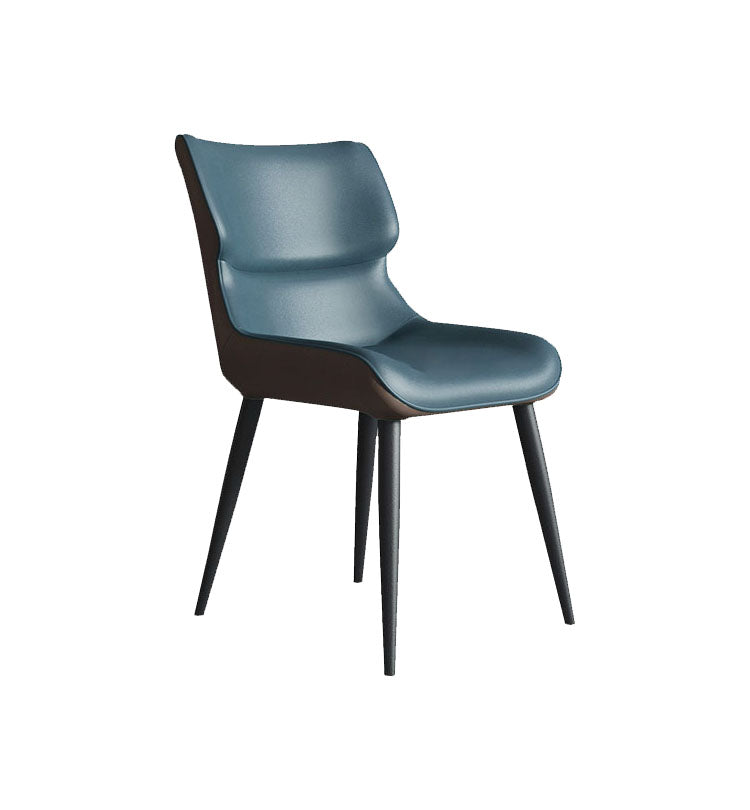 Contemporary Style Leather Dining Chairs Wingback Parsons Arm Chairs (Set of 2) Clearhalo ' kitchen&dining_furn' 'Dining Chairs' 'Dining Tables & Seating' 'dining_chair' 'furn' 'furn_dining_chair' 'Furniture' 'furniture_dining_chair' 'Kitchen & Dining Furniture' 'kitchen' 4096211