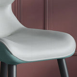 Contemporary Style Leather Dining Chairs Wingback Parsons Arm Chairs (Set of 2) Clearhalo ' kitchen&dining_furn' 'Dining Chairs' 'Dining Tables & Seating' 'dining_chair' 'furn' 'furn_dining_chair' 'Furniture' 'furniture_dining_chair' 'Kitchen & Dining Furniture' 'kitchen' 4096214