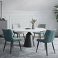 Contemporary Style Leather Dining Chairs Wingback Parsons Arm Chairs (Set of 2) Clearhalo ' kitchen&dining_furn' 'Dining Chairs' 'Dining Tables & Seating' 'dining_chair' 'furn' 'furn_dining_chair' 'Furniture' 'furniture_dining_chair' 'Kitchen & Dining Furniture' 'kitchen' 4096216