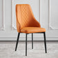 Contemporary Style Parsons Dining Side Chairs Upholstered Armless Dining Chairs Orange 1 Piece Clearhalo ' kitchen&dining_furn' 'Dining Chairs' 'Dining Tables & Seating' 'dining_chair' 'furn' 'furn_dining_chair' 'Furniture' 'furniture_dining_chair' 'Kitchen & Dining Furniture' 'kitchen' 4096222