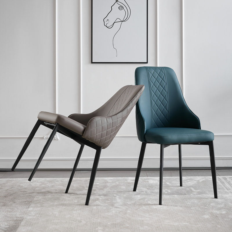 Contemporary Style Parsons Dining Side Chairs Upholstered Armless Dining Chairs Clearhalo ' kitchen&dining_furn' 'Dining Chairs' 'Dining Tables & Seating' 'dining_chair' 'furn' 'furn_dining_chair' 'Furniture' 'furniture_dining_chair' 'Kitchen & Dining Furniture' 'kitchen' 4096223