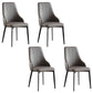 Contemporary Style Parsons Dining Side Chairs Upholstered Armless Dining Chairs Dark Gray 4 Piece Set Clearhalo ' kitchen&dining_furn' 'Dining Chairs' 'Dining Tables & Seating' 'dining_chair' 'furn' 'furn_dining_chair' 'Furniture' 'furniture_dining_chair' 'Kitchen & Dining Furniture' 'kitchen' 4096232