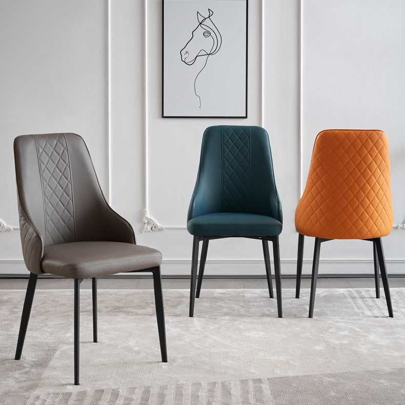 Contemporary Style Parsons Dining Side Chairs Upholstered Armless Dining Chairs Clearhalo ' kitchen&dining_furn' 'Dining Chairs' 'Dining Tables & Seating' 'dining_chair' 'furn' 'furn_dining_chair' 'Furniture' 'furniture_dining_chair' 'Kitchen & Dining Furniture' 'kitchen' 4096237