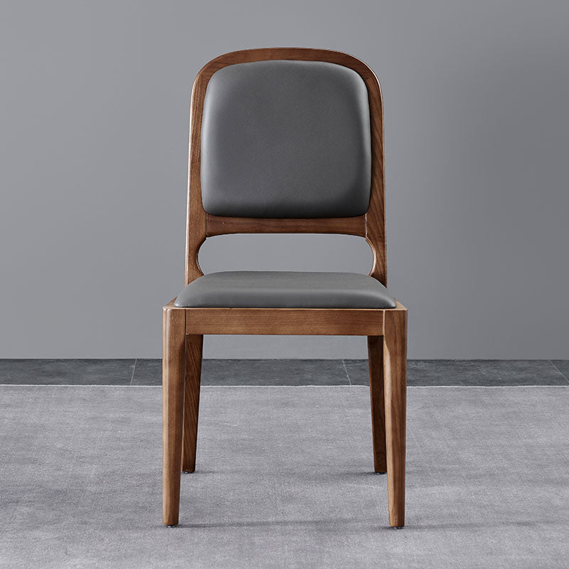 Contemporary Style Wood Dining Side Chairs Open Back Dining Side Chairs (Set of 2) Clearhalo ' kitchen&dining_furn' 'Dining Chairs' 'Dining Tables & Seating' 'dining_chair' 'furn' 'furn_dining_chair' 'Furniture' 'furniture_dining_chair' 'Kitchen & Dining Furniture' 'kitchen' 4096240
