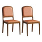Contemporary Style Wood Dining Side Chairs Open Back Dining Side Chairs (Set of 2) Orange Clearhalo ' kitchen&dining_furn' 'Dining Chairs' 'Dining Tables & Seating' 'dining_chair' 'furn' 'furn_dining_chair' 'Furniture' 'furniture_dining_chair' 'Kitchen & Dining Furniture' 'kitchen' 4096241