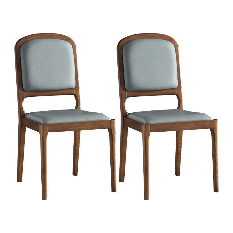 Contemporary Style Wood Dining Side Chairs Open Back Dining Side Chairs (Set of 2) Light Blue Clearhalo ' kitchen&dining_furn' 'Dining Chairs' 'Dining Tables & Seating' 'dining_chair' 'furn' 'furn_dining_chair' 'Furniture' 'furniture_dining_chair' 'Kitchen & Dining Furniture' 'kitchen' 4096242