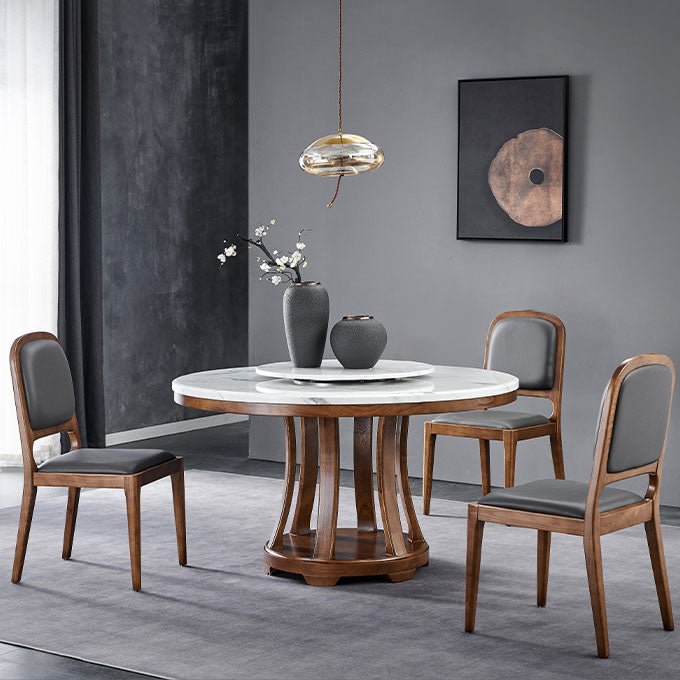 Contemporary Style Wood Dining Side Chairs Open Back Dining Side Chairs (Set of 2) Clearhalo ' kitchen&dining_furn' 'Dining Chairs' 'Dining Tables & Seating' 'dining_chair' 'furn' 'furn_dining_chair' 'Furniture' 'furniture_dining_chair' 'Kitchen & Dining Furniture' 'kitchen' 4096243