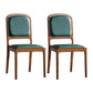 Contemporary Style Wood Dining Side Chairs Open Back Dining Side Chairs (Set of 2) Blackish Green Clearhalo ' kitchen&dining_furn' 'Dining Chairs' 'Dining Tables & Seating' 'dining_chair' 'furn' 'furn_dining_chair' 'Furniture' 'furniture_dining_chair' 'Kitchen & Dining Furniture' 'kitchen' 4096244