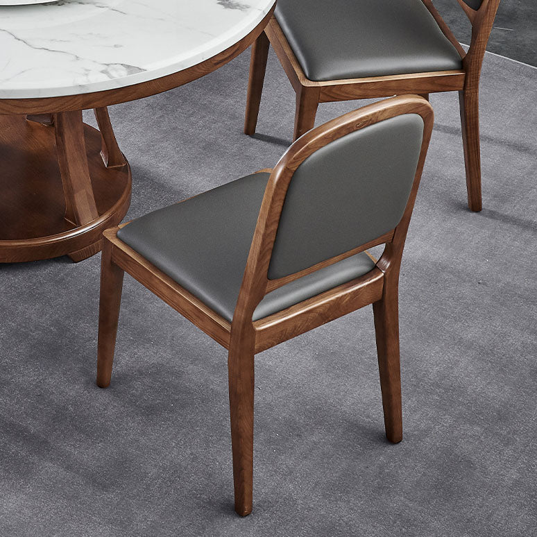 Contemporary Style Wood Dining Side Chairs Open Back Dining Side Chairs (Set of 2) Clearhalo ' kitchen&dining_furn' 'Dining Chairs' 'Dining Tables & Seating' 'dining_chair' 'furn' 'furn_dining_chair' 'Furniture' 'furniture_dining_chair' 'Kitchen & Dining Furniture' 'kitchen' 4096245