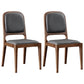 Contemporary Style Wood Dining Side Chairs Open Back Dining Side Chairs (Set of 2) Dark Gray Clearhalo ' kitchen&dining_furn' 'Dining Chairs' 'Dining Tables & Seating' 'dining_chair' 'furn' 'furn_dining_chair' 'Furniture' 'furniture_dining_chair' 'Kitchen & Dining Furniture' 'kitchen' 4096246