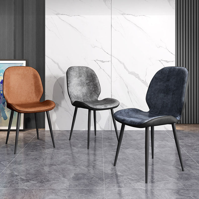 Minimalist Style Wingback Parsons Chairs Armless Dining Chairs for Kitchen Clearhalo ' kitchen&dining_furn' 'Dining Chairs' 'Dining Tables & Seating' 'dining_chair' 'furn' 'furn_dining_chair' 'Furniture' 'furniture_dining_chair' 'Kitchen & Dining Furniture' 'kitchen' 4096259