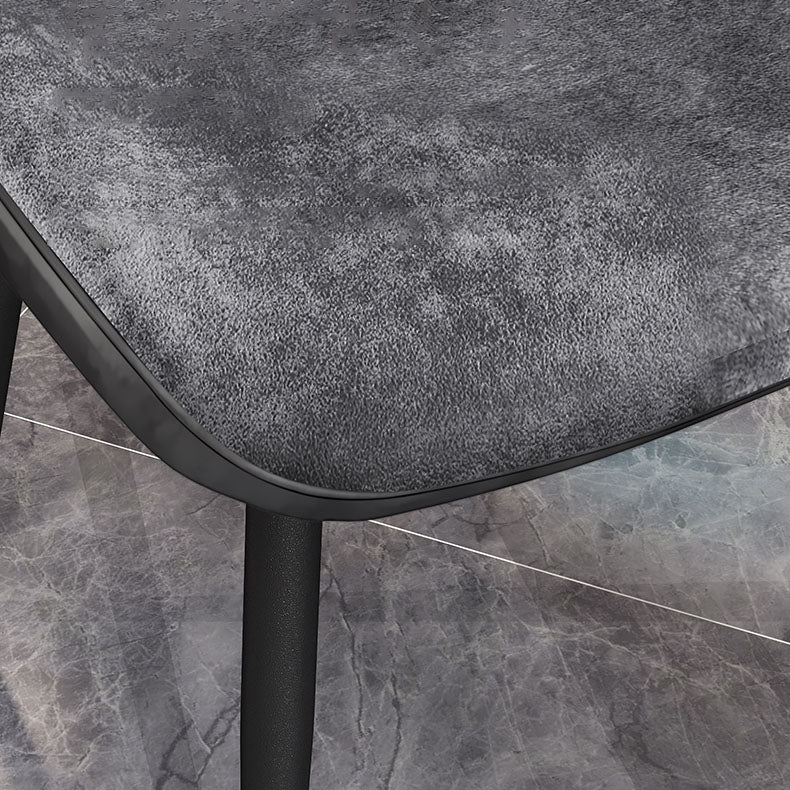 Minimalist Style Wingback Parsons Chairs Armless Dining Chairs for Kitchen Clearhalo ' kitchen&dining_furn' 'Dining Chairs' 'Dining Tables & Seating' 'dining_chair' 'furn' 'furn_dining_chair' 'Furniture' 'furniture_dining_chair' 'Kitchen & Dining Furniture' 'kitchen' 4096267