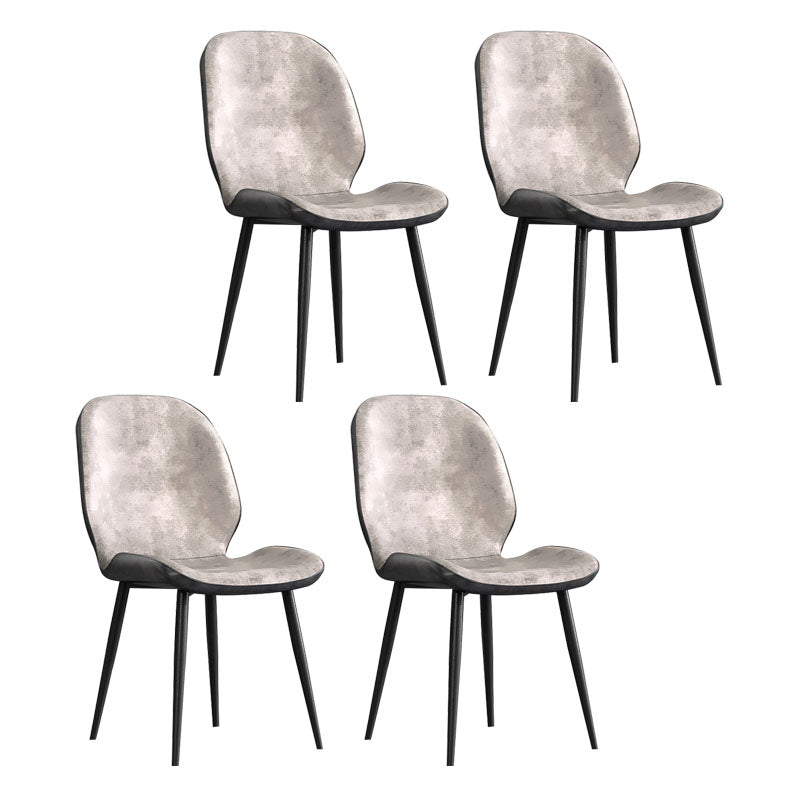 Minimalist Style Wingback Parsons Chairs Armless Dining Chairs for Kitchen Beige 4 Piece Set Clearhalo ' kitchen&dining_furn' 'Dining Chairs' 'Dining Tables & Seating' 'dining_chair' 'furn' 'furn_dining_chair' 'Furniture' 'furniture_dining_chair' 'Kitchen & Dining Furniture' 'kitchen' 4096271