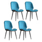 Minimalist Style Wingback Parsons Chairs Armless Dining Chairs for Kitchen Blue 4 Piece Set Clearhalo ' kitchen&dining_furn' 'Dining Chairs' 'Dining Tables & Seating' 'dining_chair' 'furn' 'furn_dining_chair' 'Furniture' 'furniture_dining_chair' 'Kitchen & Dining Furniture' 'kitchen' 4096286