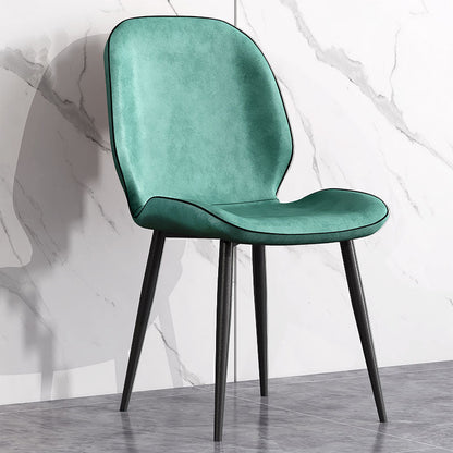 Minimalist Style Wingback Parsons Chairs Armless Dining Chairs for Kitchen Light Green 1 Piece Clearhalo ' kitchen&dining_furn' 'Dining Chairs' 'Dining Tables & Seating' 'dining_chair' 'furn' 'furn_dining_chair' 'Furniture' 'furniture_dining_chair' 'Kitchen & Dining Furniture' 'kitchen' 4096287